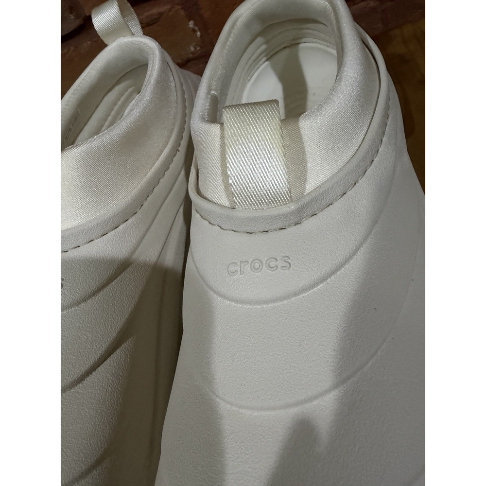 Crocs Men's 8 Women's 10 Ivory Echo Storm Tundra Shoes 209414-0HR Water Boating - Picture 4 of 7